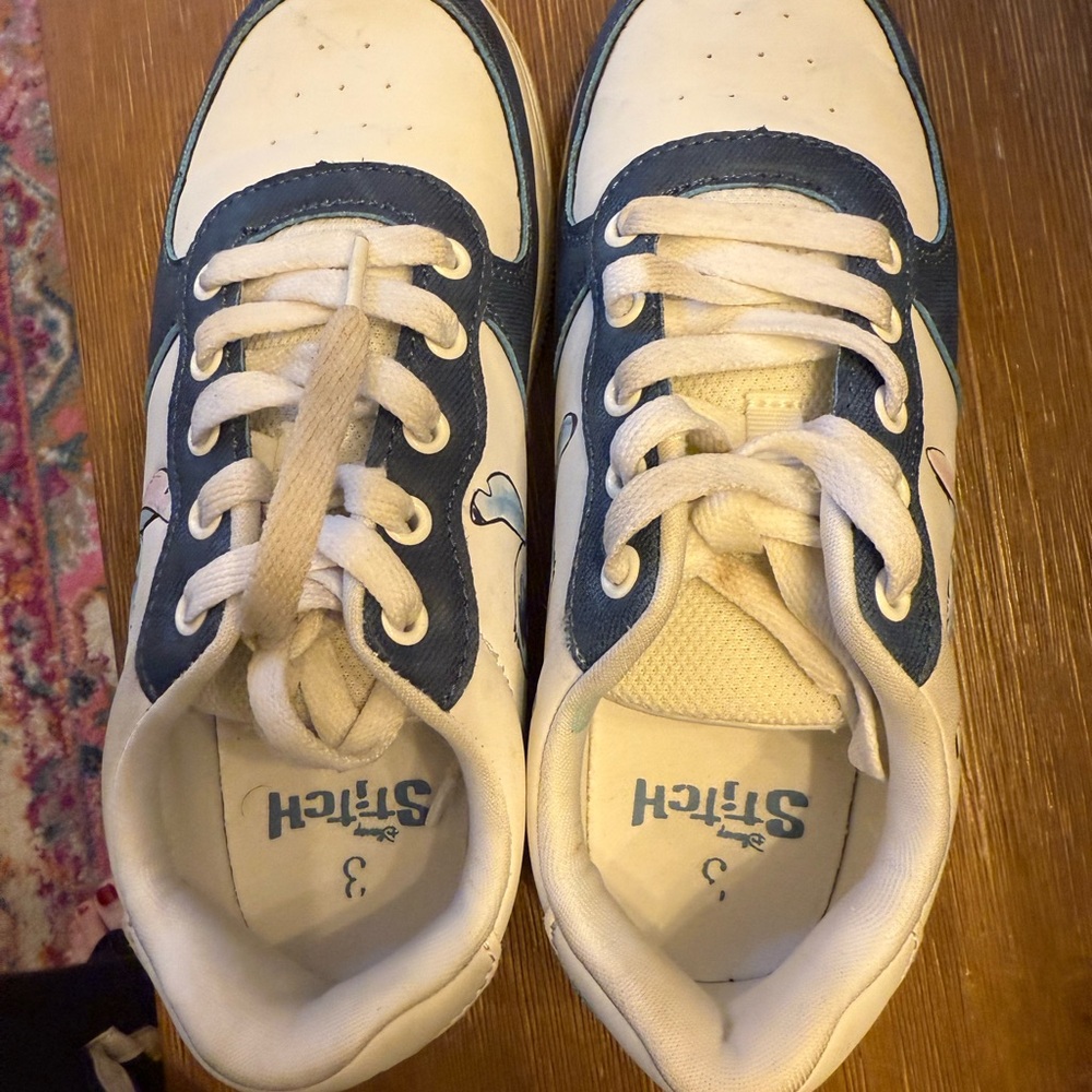 Disney Blue and White Sneakers Casual Low-Top